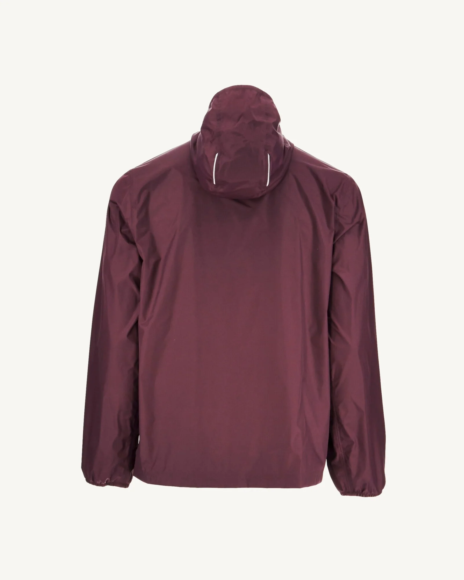 Packable hooded raincoat Aubergine Manila