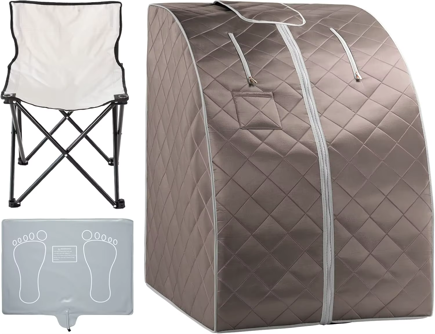 ซาวน่าอินฟราเรดไกลแบบพกพาสําหรับซาวน่าส่วนตัวที่บ้านเพื่อการผ่อนคลายและดีท็อกซ์ด้วยแผ่นรองเท้าทําความร้อน