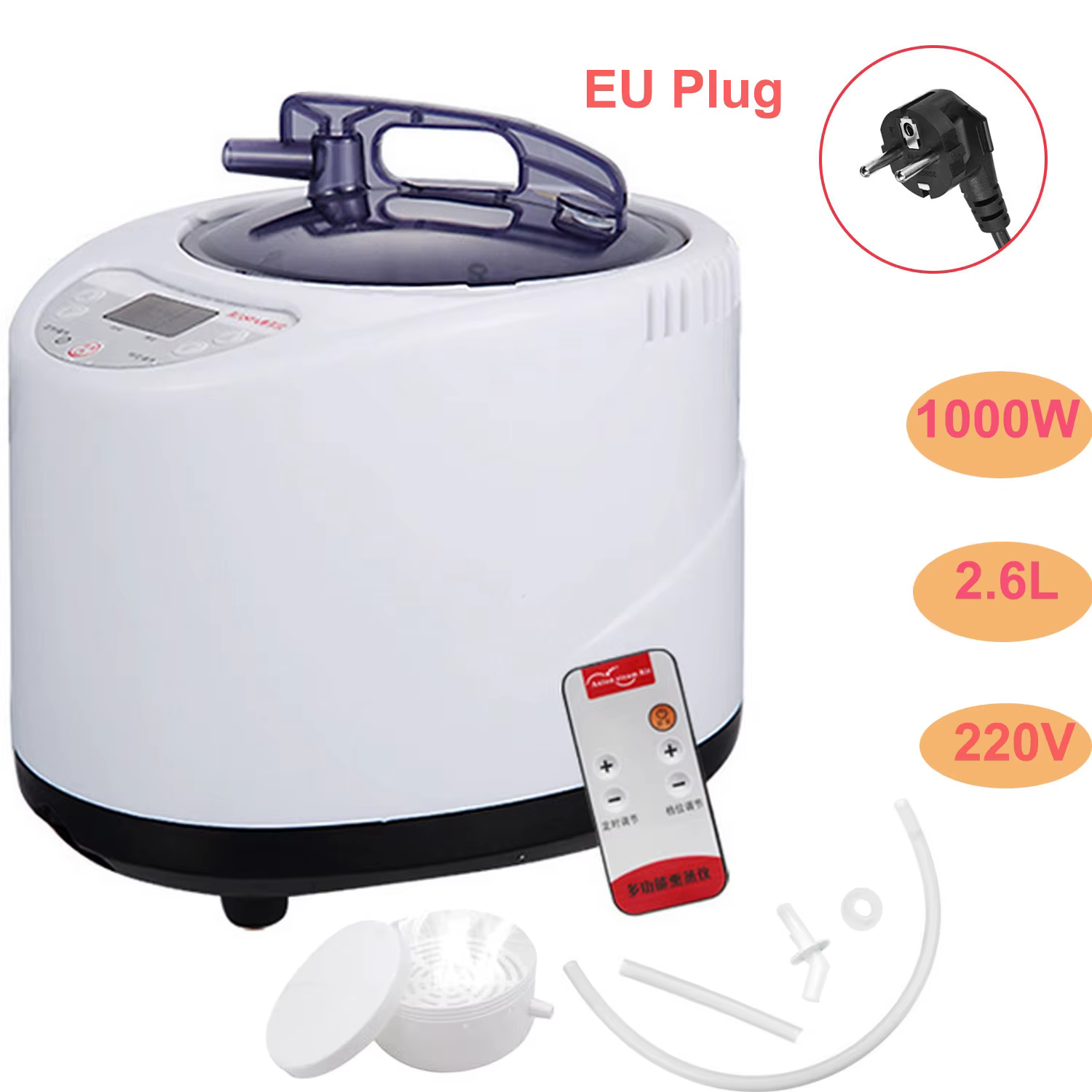 สบายซาวน่า Steamer Generator Steam SPA หม้อเครื่องพร้อมรีโมทคอนโทรลสำหรับ Body Therapy บรรเทาความดัน