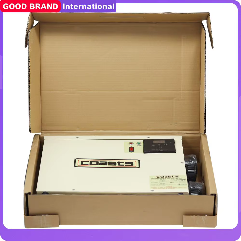 เครื่องทำน้ำอุ่น15กิโลวัตต์สำหรับควบคุมอุณหภูมิ220โวลต์/380โวลต์สำหรับสระว่ายน้ำและอ่างอาบน้ำใหม่เอี่ยม