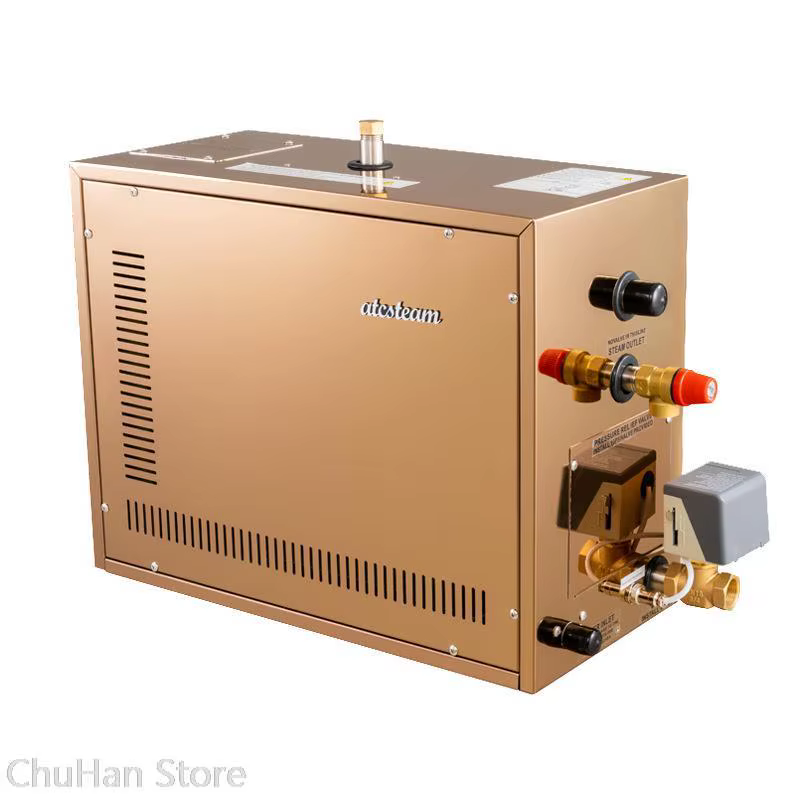 เครื่องกำเนิดไอน้ำซาวน่าสปา ChuHan 6/7/8/9KW 220V/380V สำหรับห้องอบไอน้ำในบ้าน พร้อมตัวควบคุมดิจิตอล เครื่องอบไอน้ำสปา