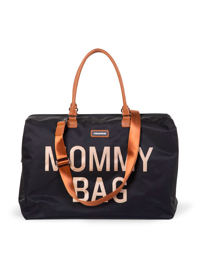 Sac &agrave; langer Mommy Bag noir typo or CHILDHOME