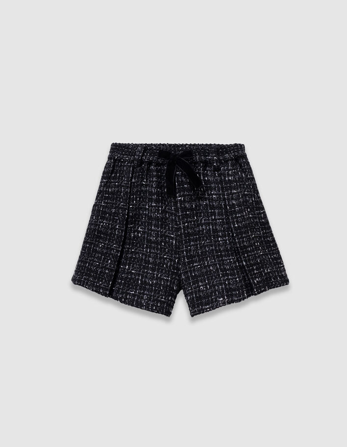 Short noir esprit tweed fille