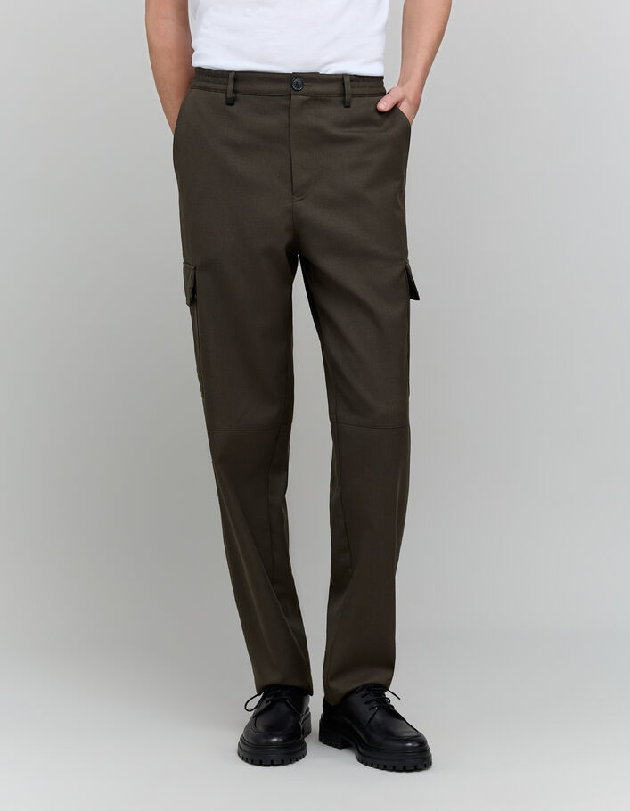 Pantalon BATTLE dark kaki Homme