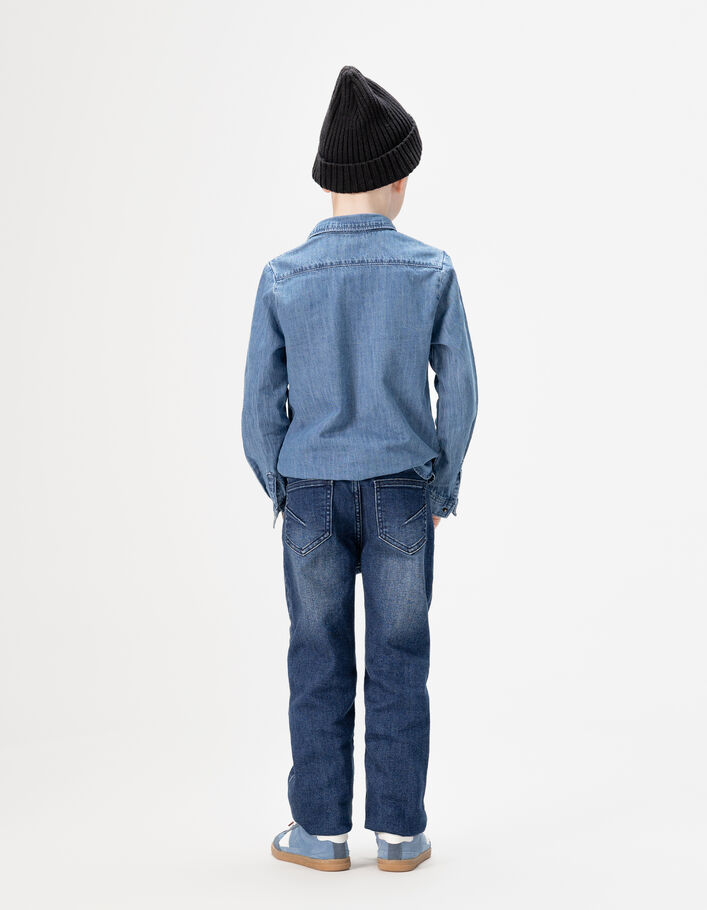 Jean droit bleu marine gar&ccedil;on