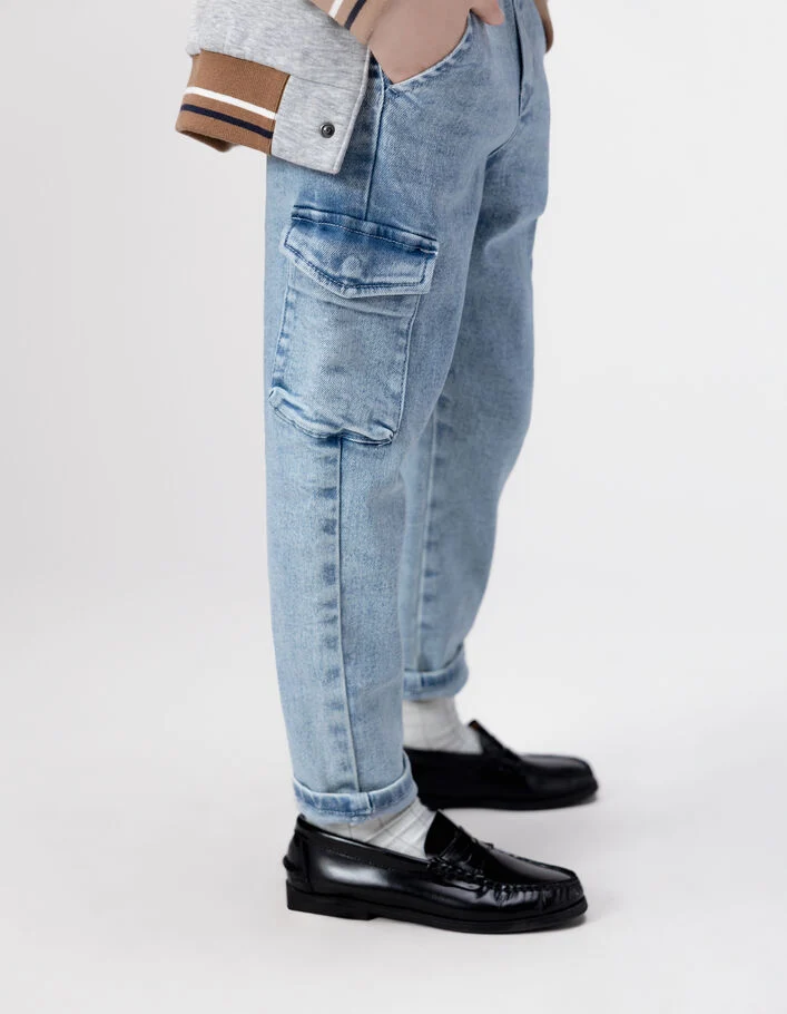 Jean Jogger Battle bleu gar&ccedil;on