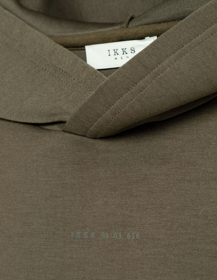 Sweat &agrave; capuche beige EASY CARE Homme