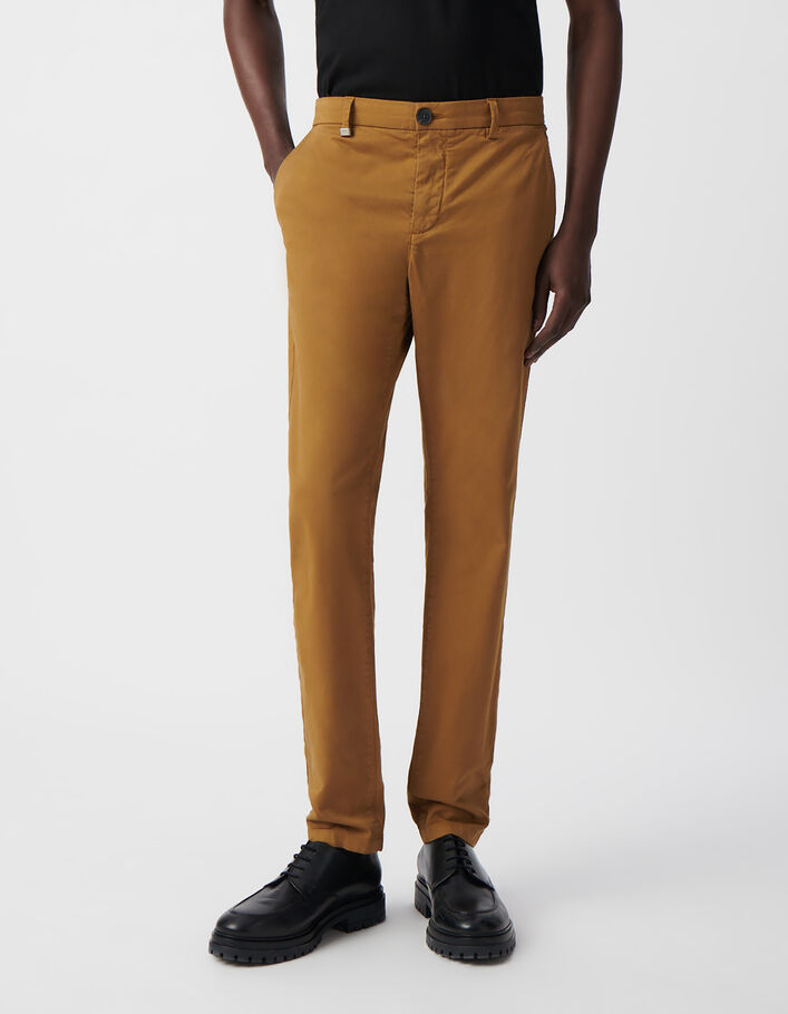 Pantalon CHINO SLIM safran Homme