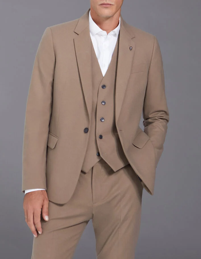 Pure Edition - Gilet de costume cappuccino Homme