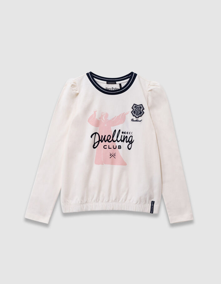 T-shirt blanc visuel sorci&egrave;re Harry Potter fille