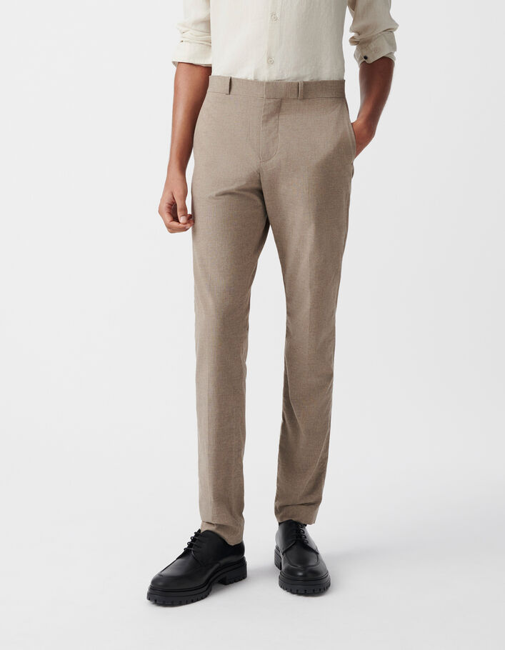 Pantalon CHINO SLIM beige chin&eacute; Homme