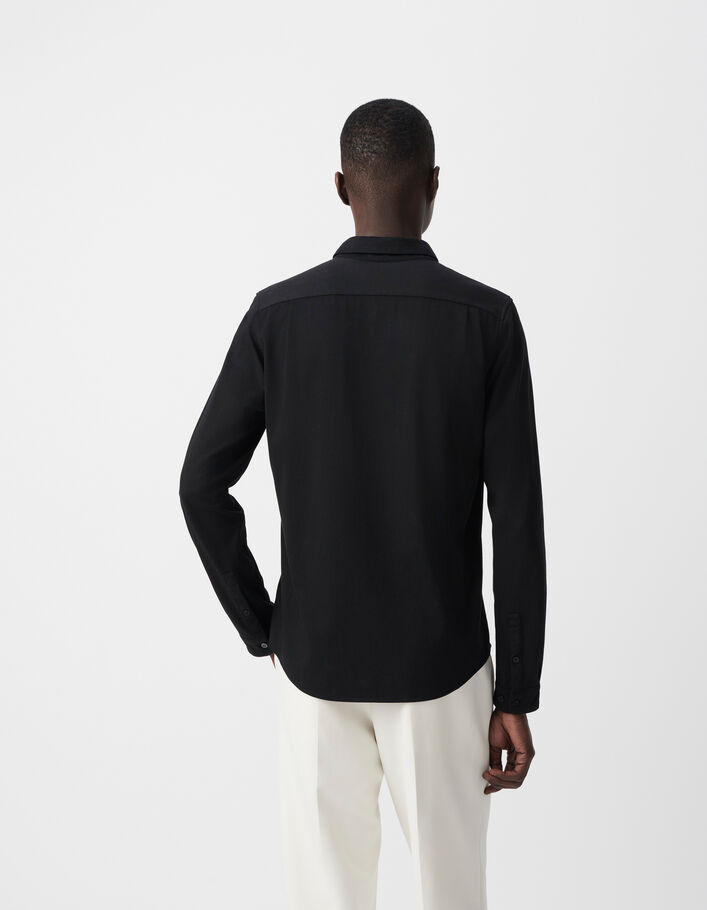 Chemise REGULAR noire Interlock Homme