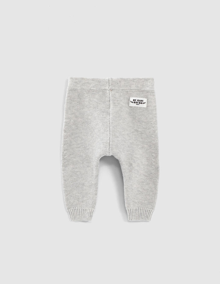 Pantalon mastic chin&eacute; en tricot coton bio b&eacute;b&eacute;