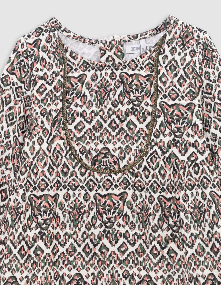 Robe &eacute;crue LENZING&trade; ECOVERO&trade; ethnique b&eacute;b&eacute; fille