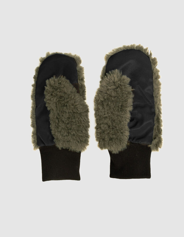 Moufles kaki sherpa gar&ccedil;on