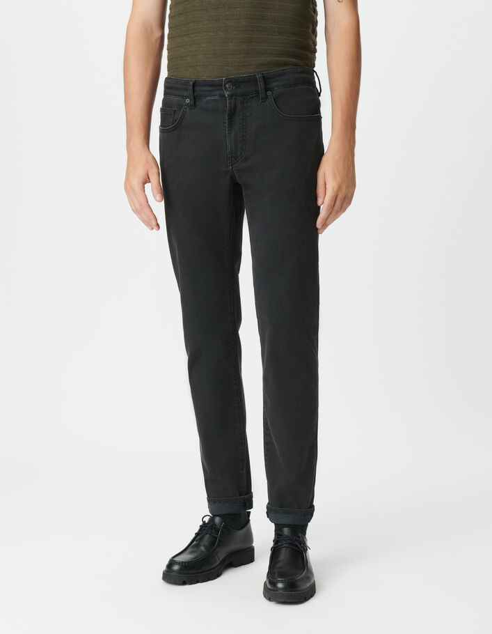 Jean slim noir vieilli Bruce Homme