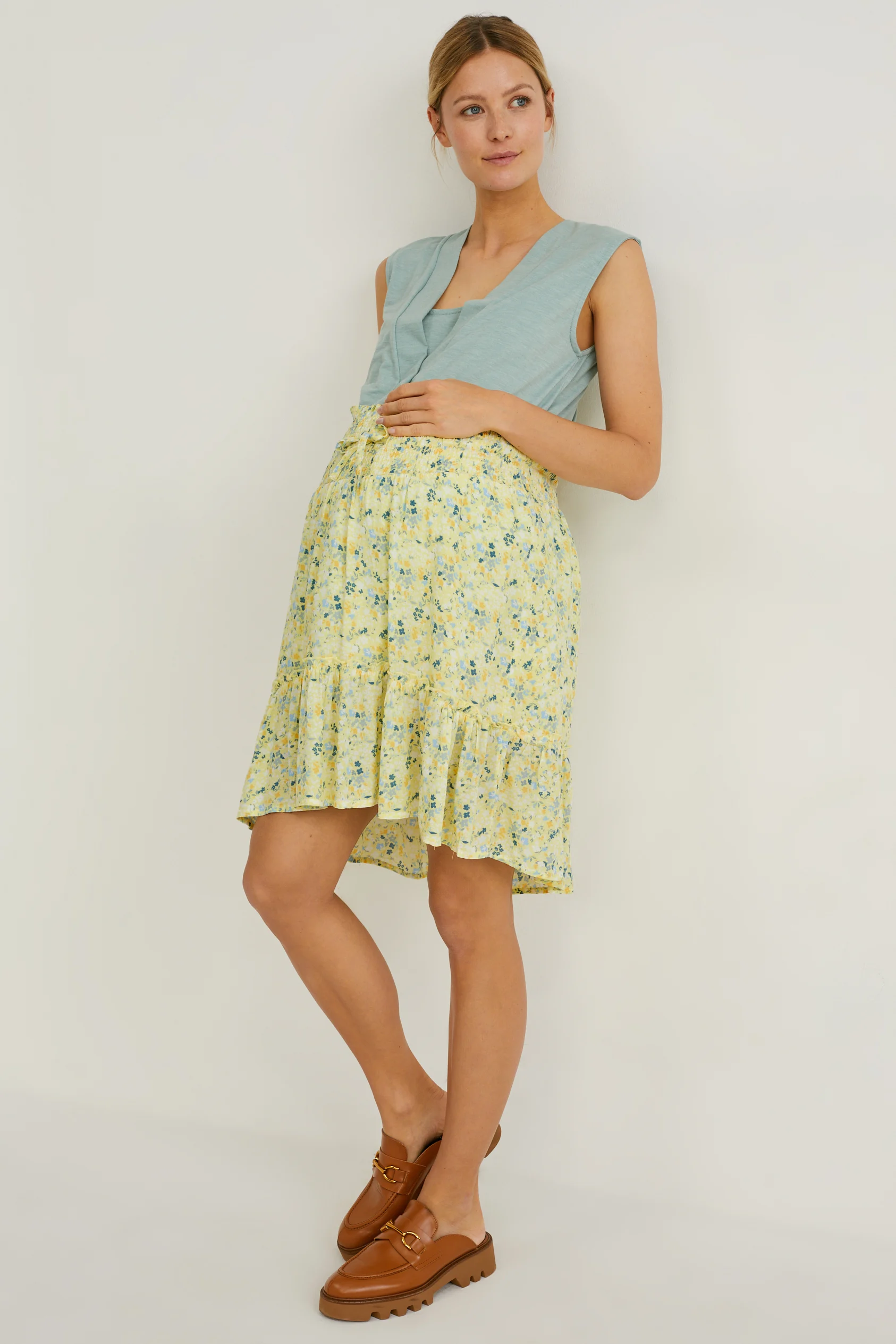 Maternity skirt - floral