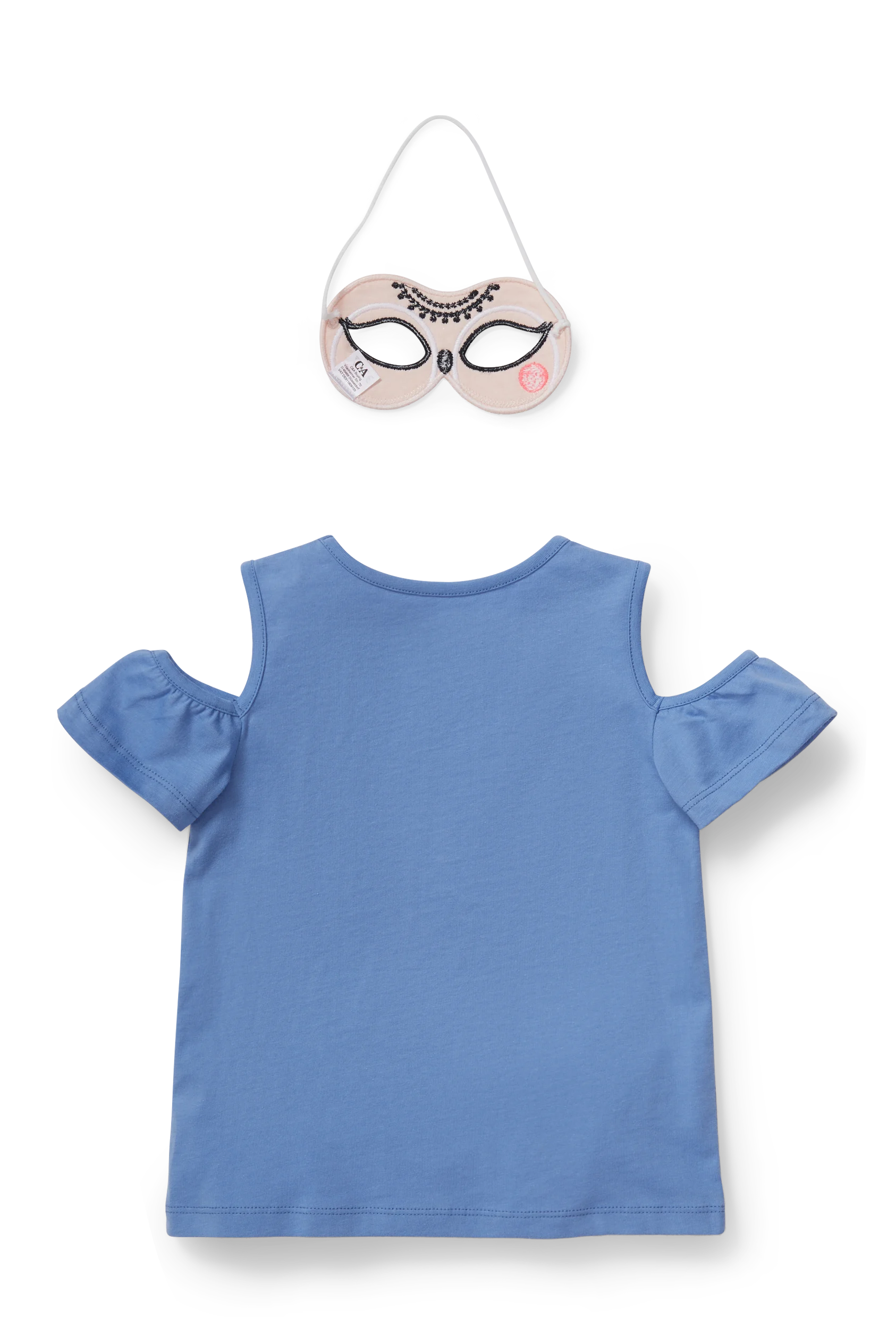 Set - short sleeve T-shirt and parrot mask - 2 piece