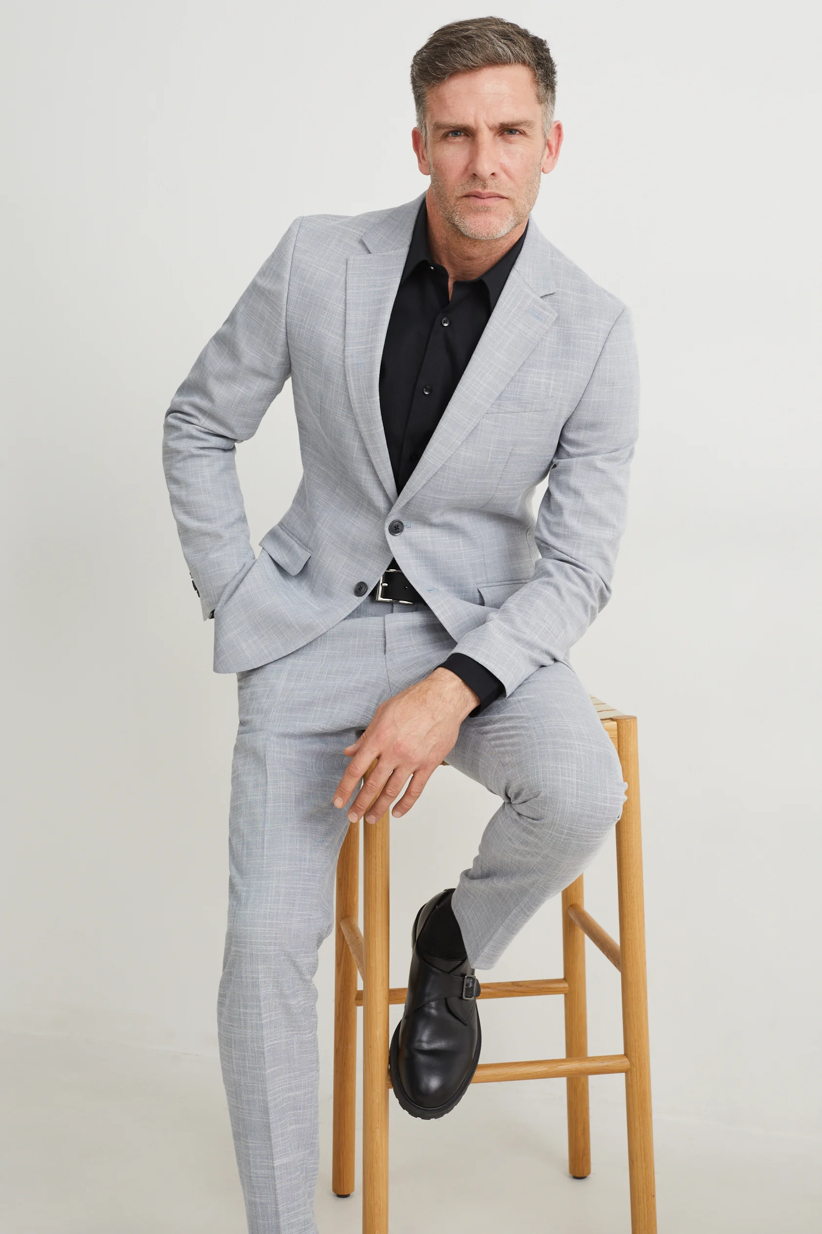 Business shirt - slim fit - kent collar - easy-iron