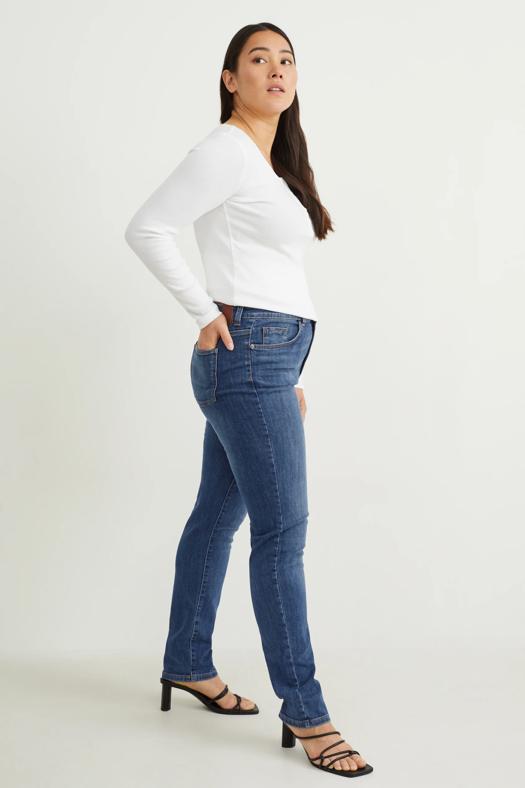 Slim jeans - high waist