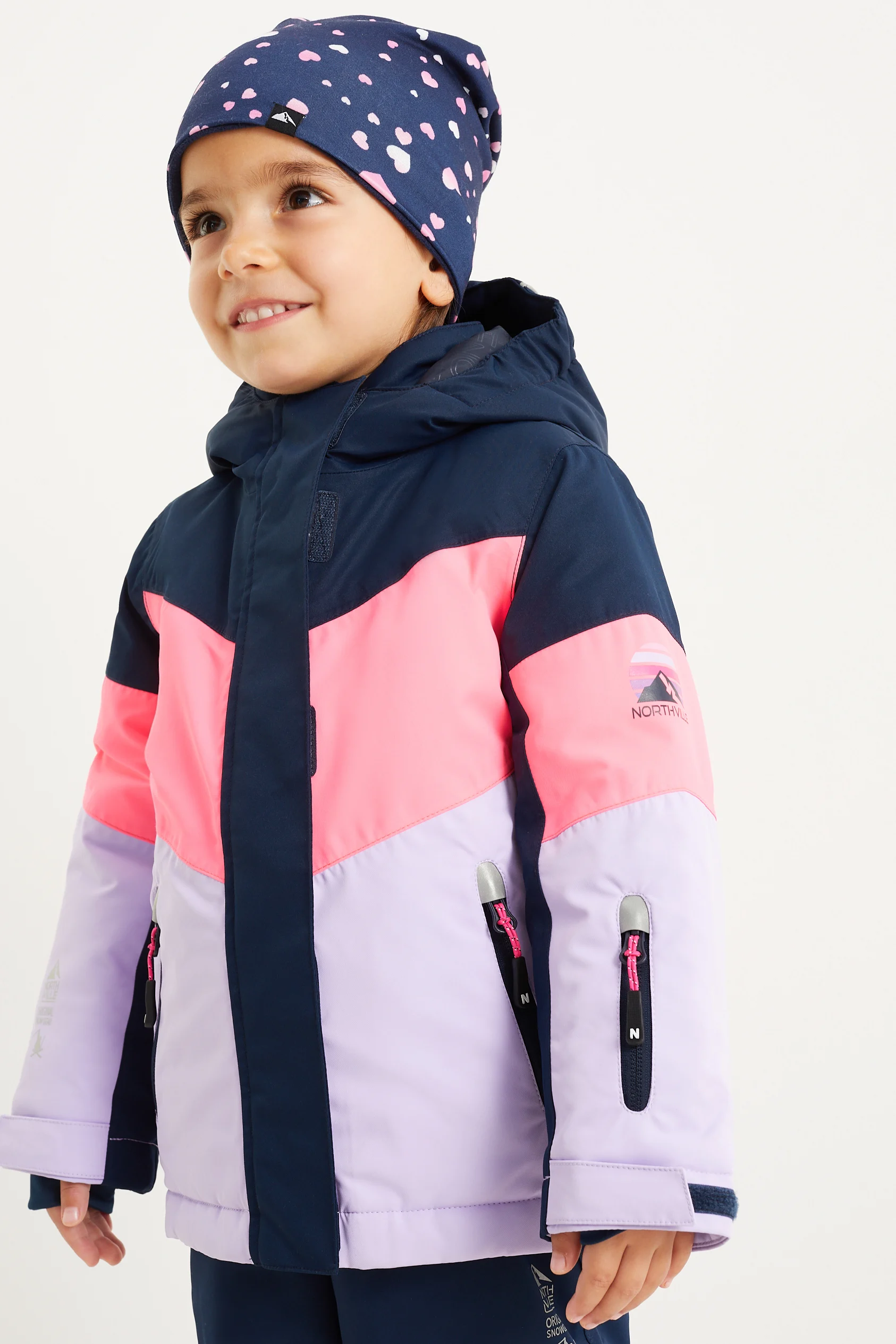 Ski jacket with hood