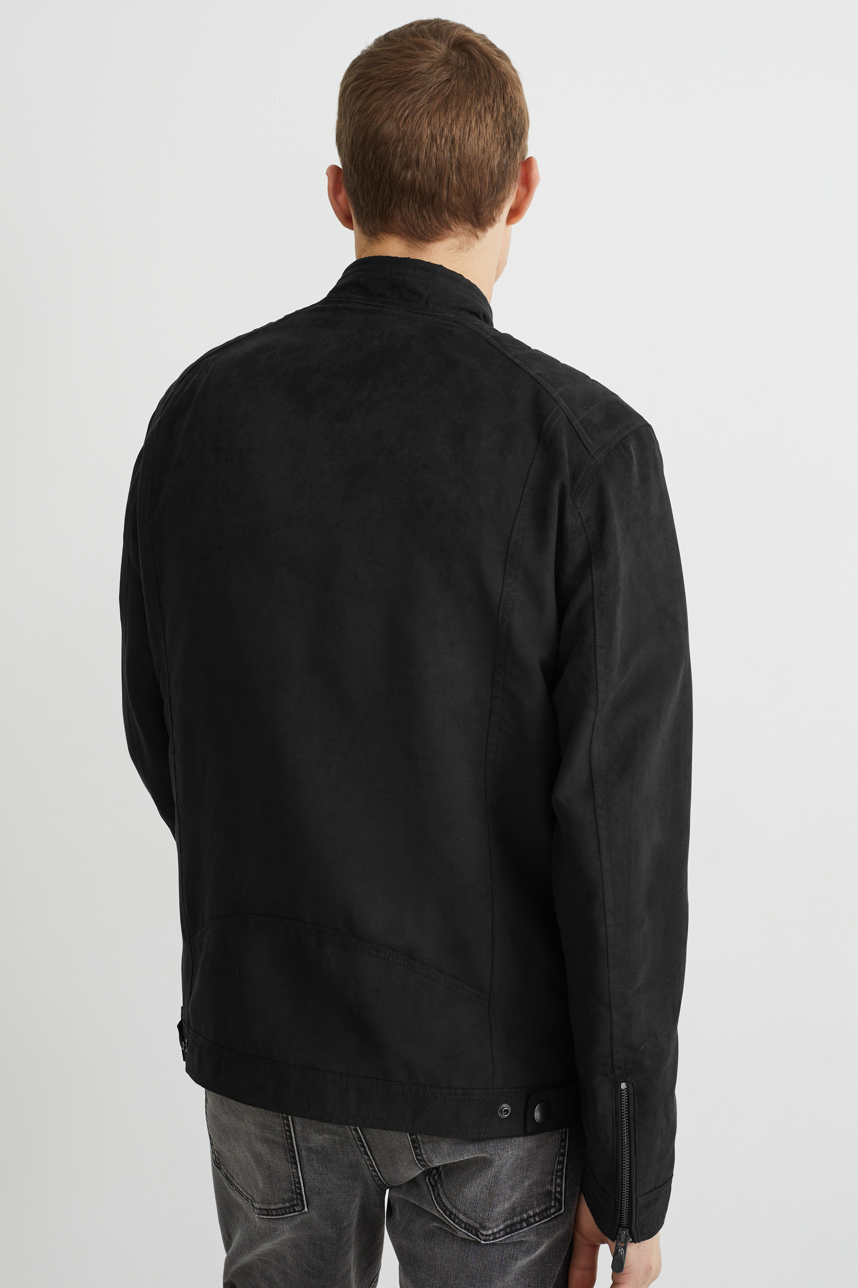 Bomber jacket - faux suede