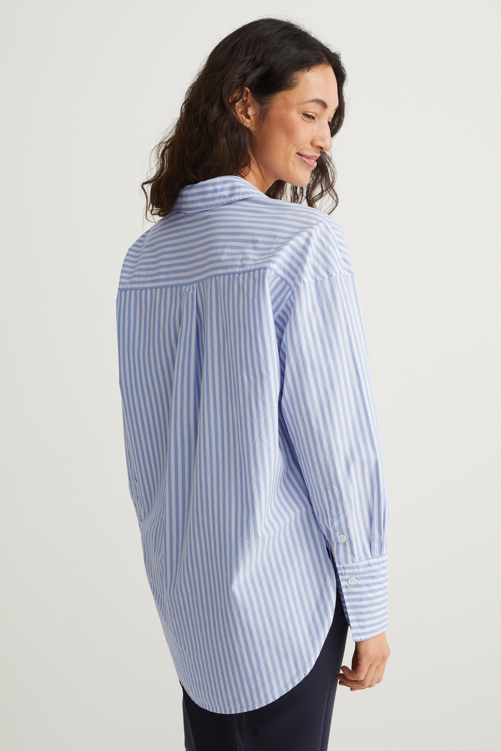 Blouse - oversized - striped