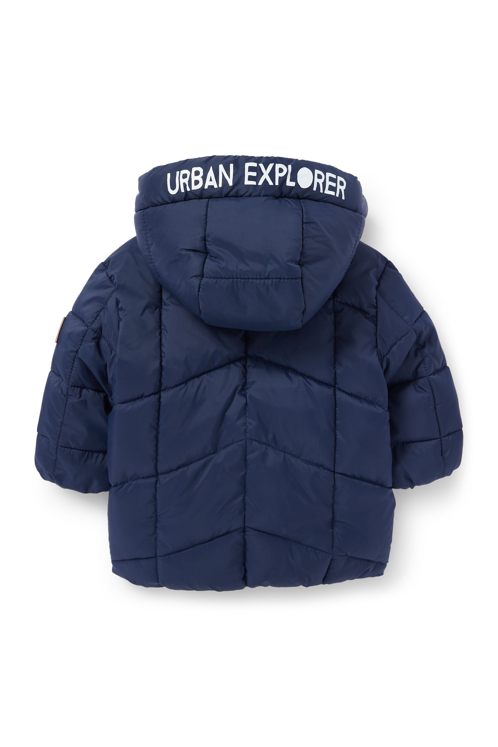 Baby quilted jacket with hood