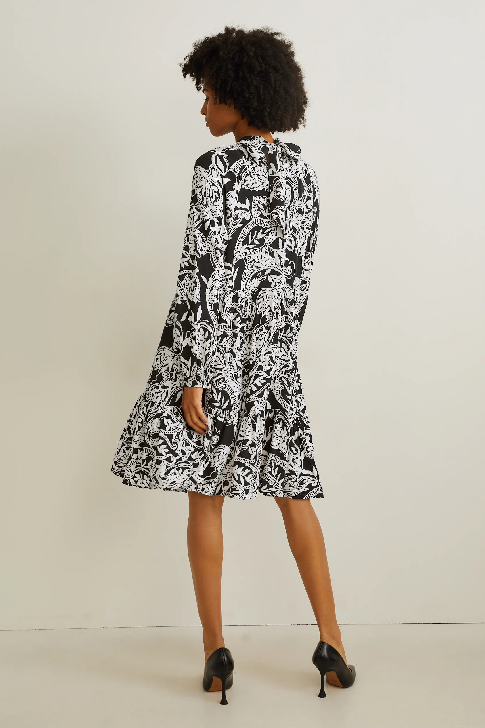A-line dress - patterned