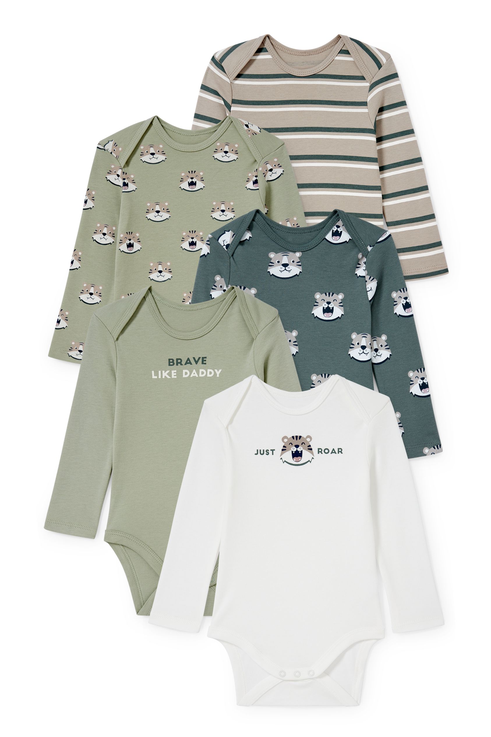 Multipack of 5 - baby bodysuit