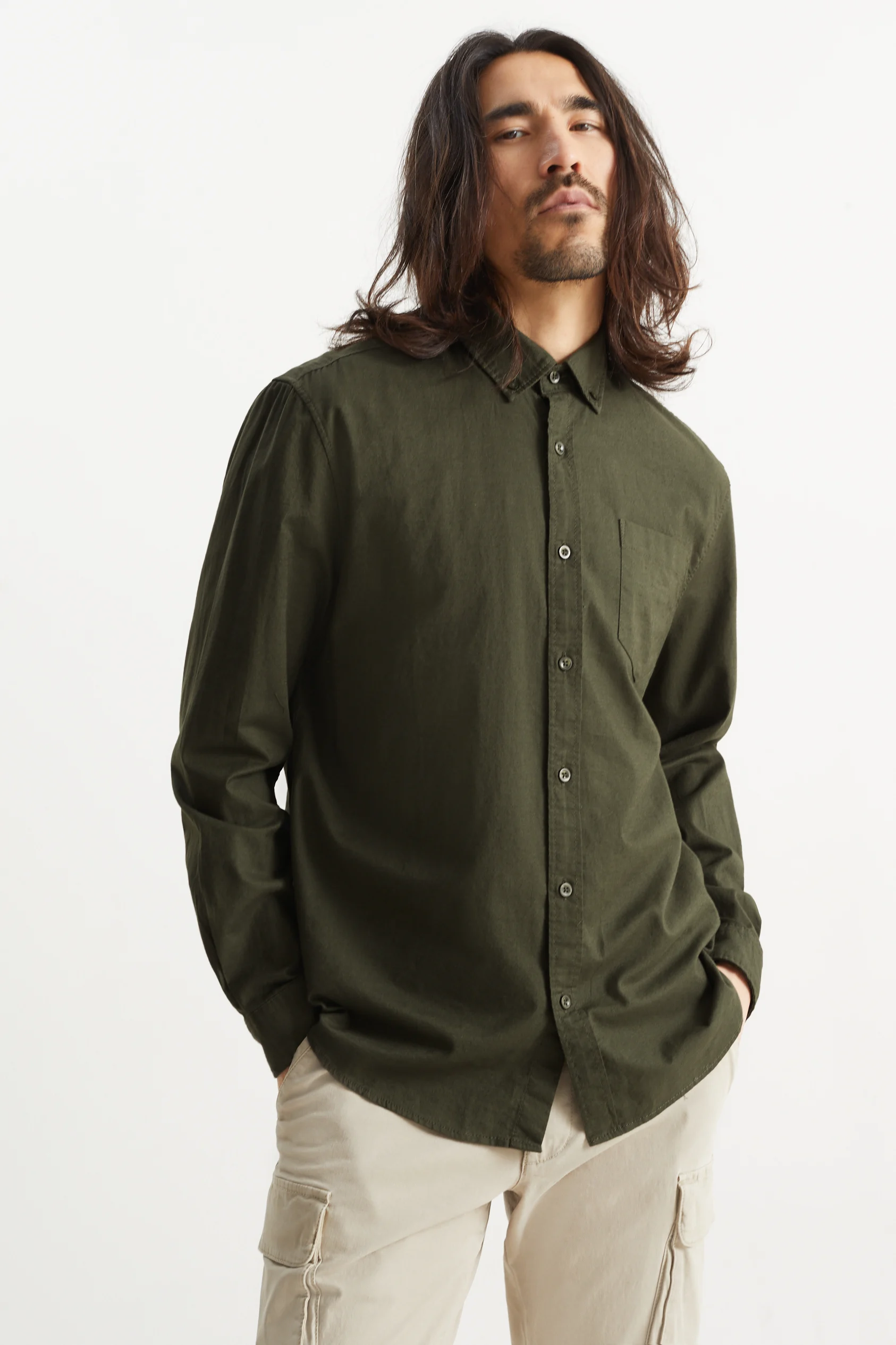 Oxford shirt - regular fit - button-down collar