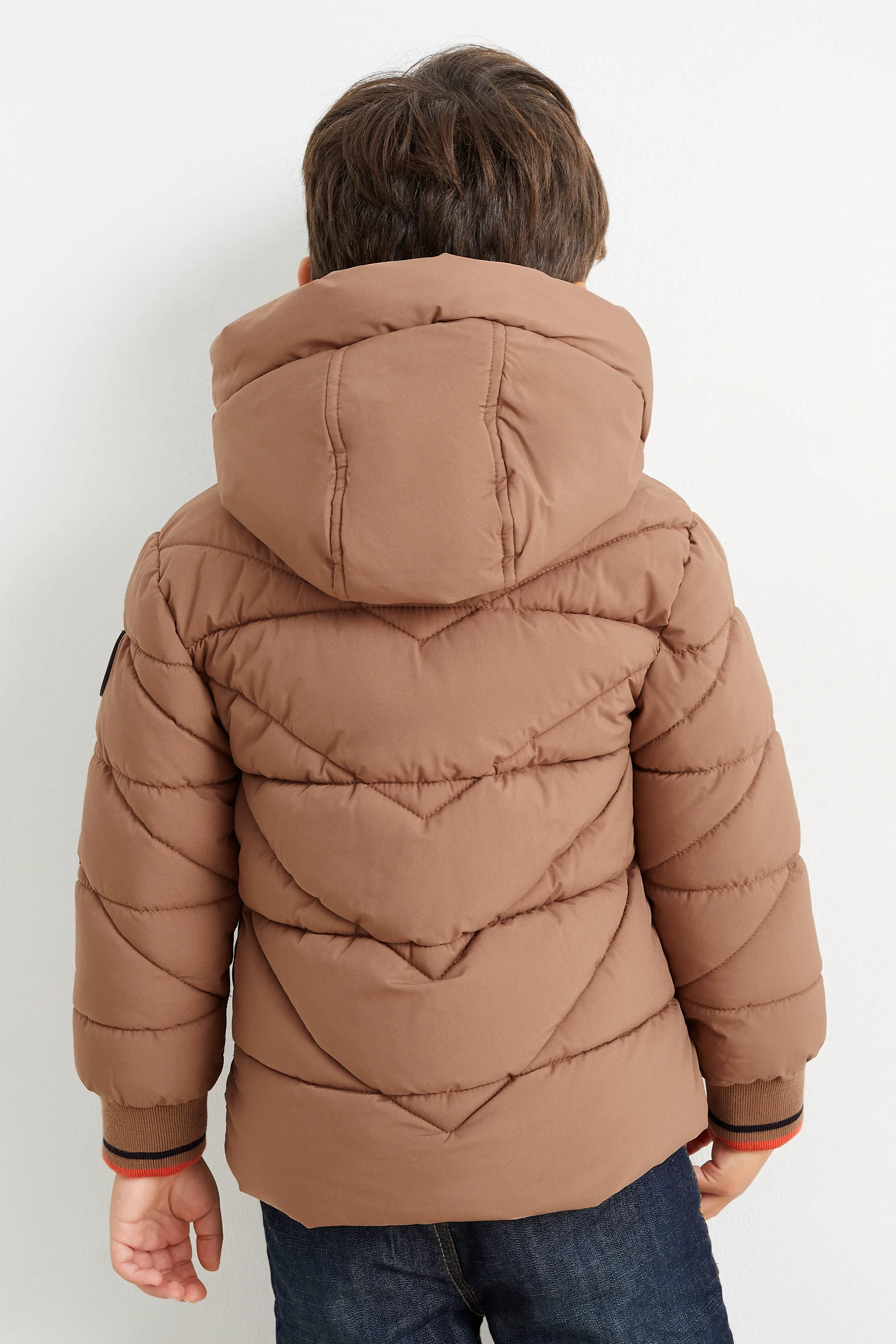 Quilted jacket with hood