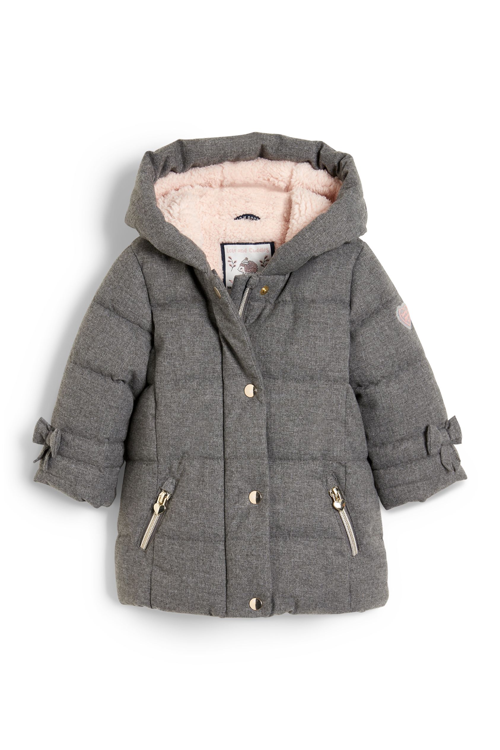 Baby quilted jacket with hood