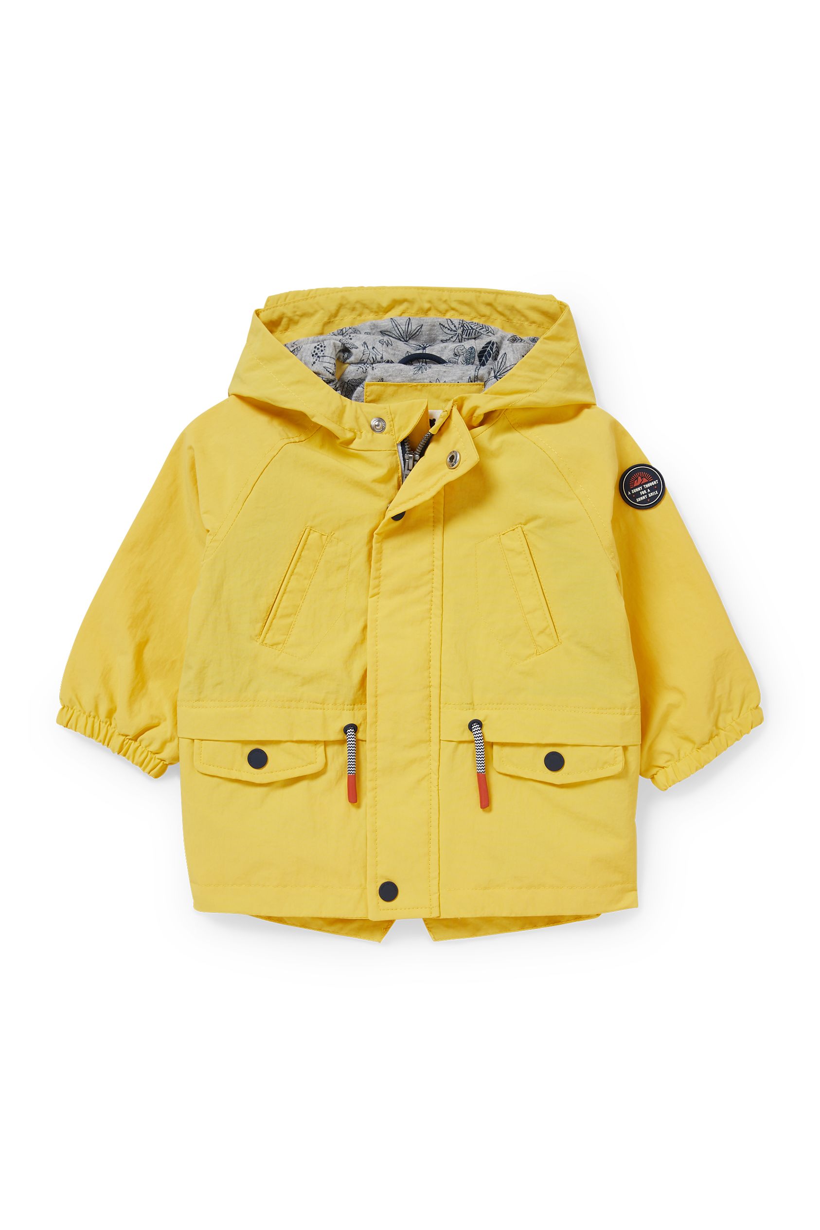 Baby jacket with hood