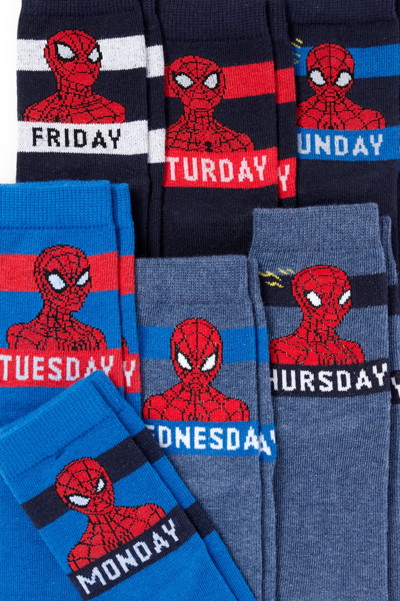 Multipack of 7 - Spider-Man - socks with motif
