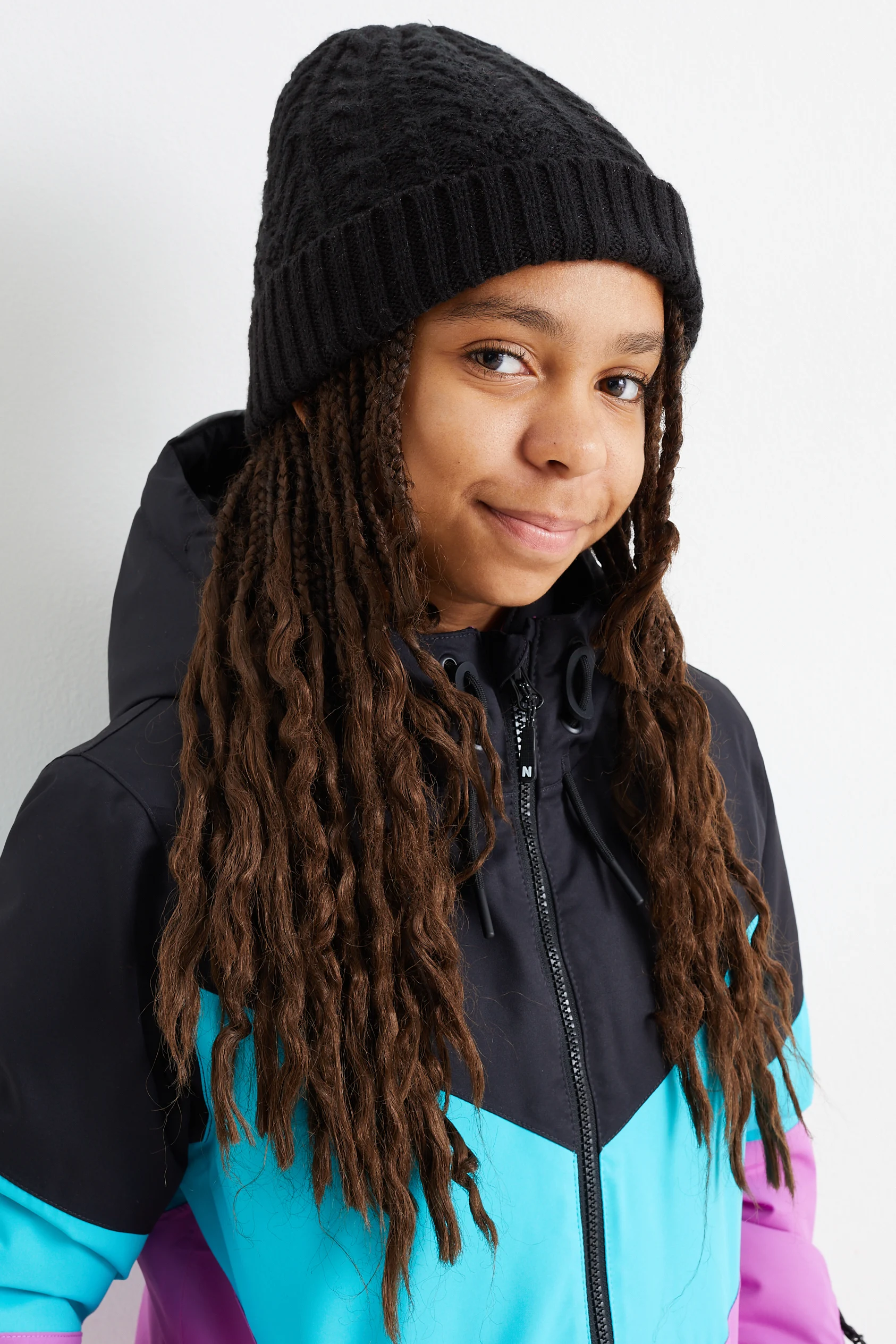 Ski hat - cable knit pattern