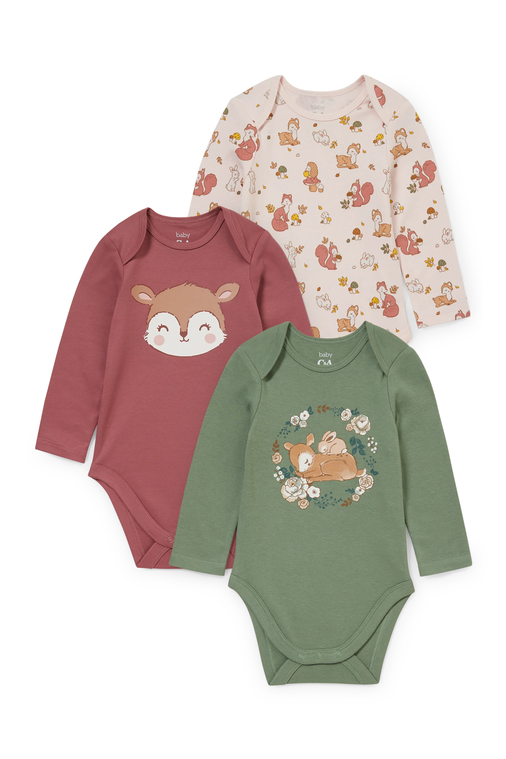 Multipack of 3 - baby bodysuit