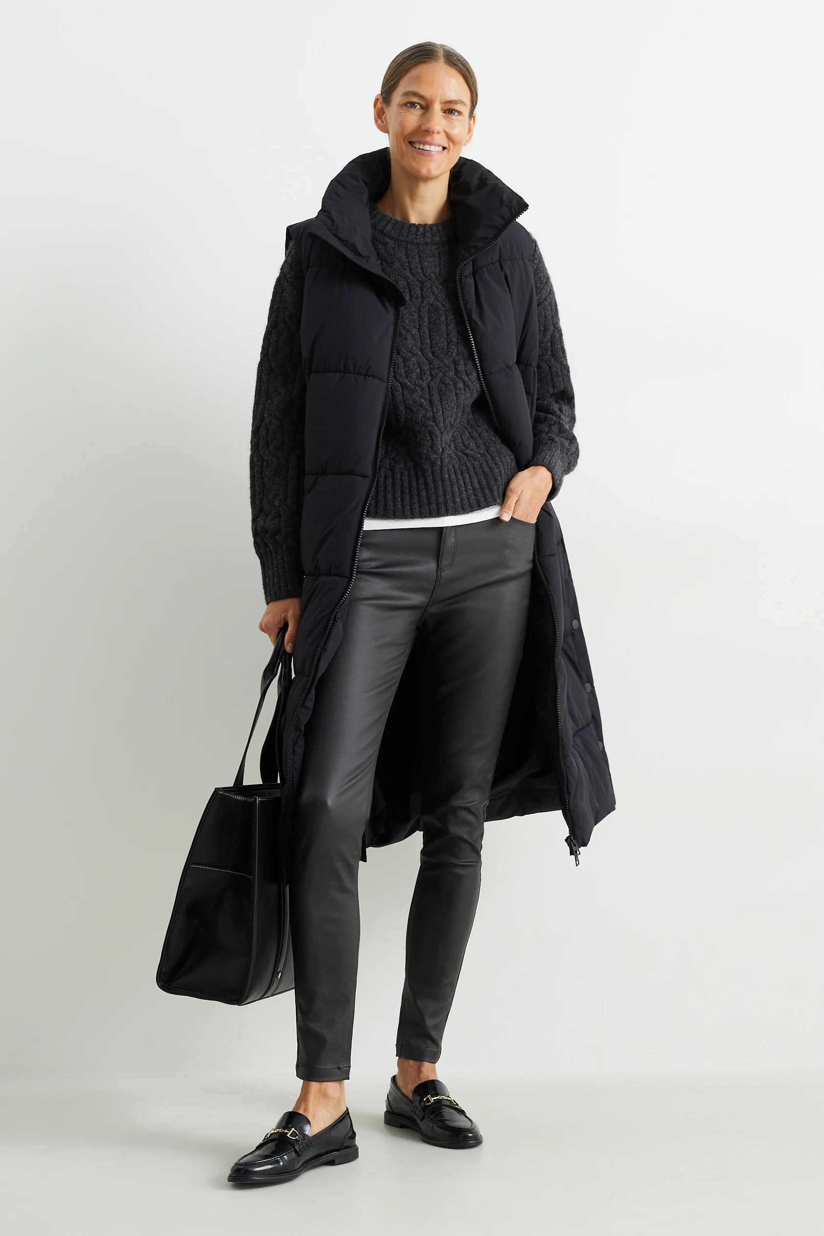 Cloth trousers - high waist - skinny fit