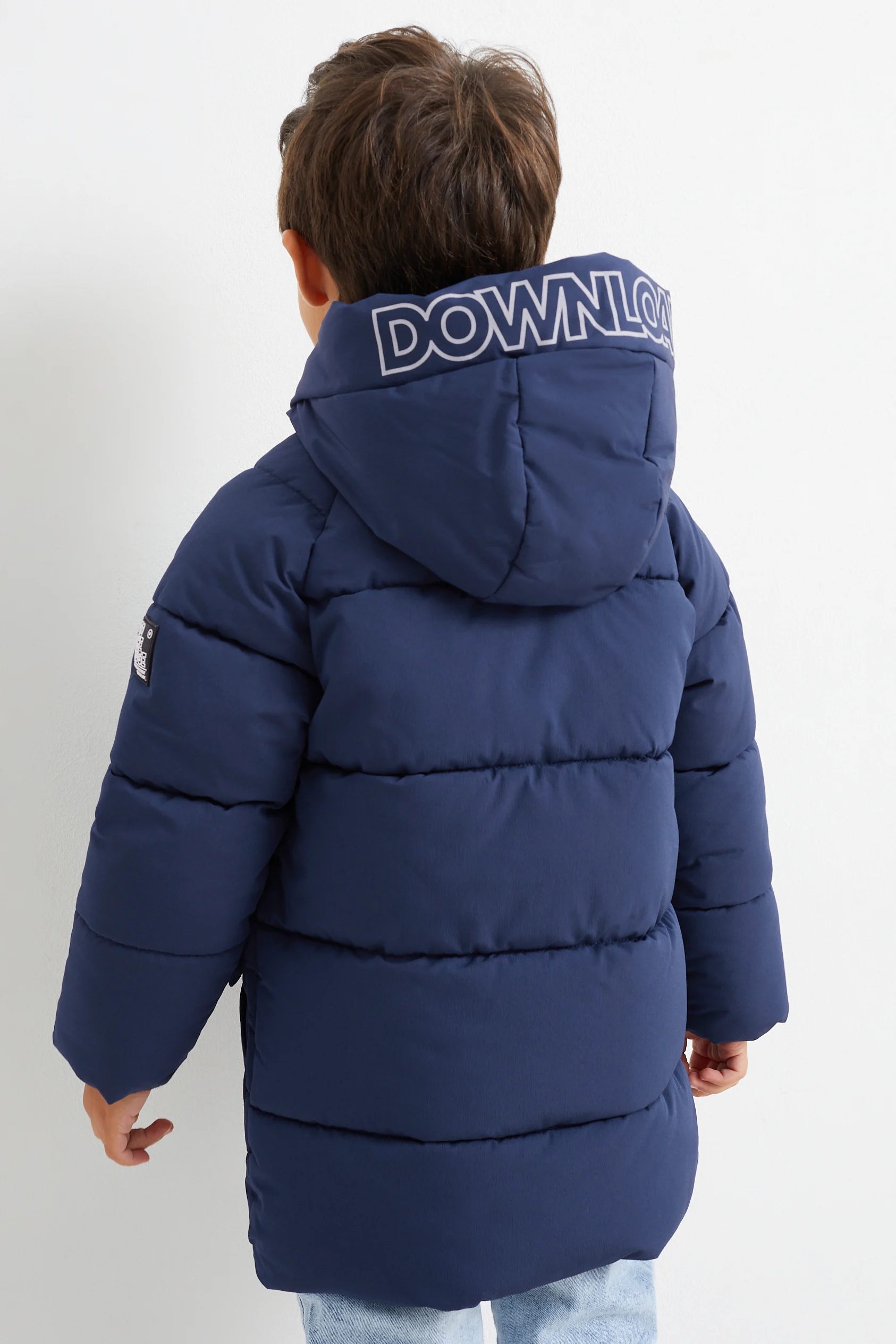 Quilted jacket with hood