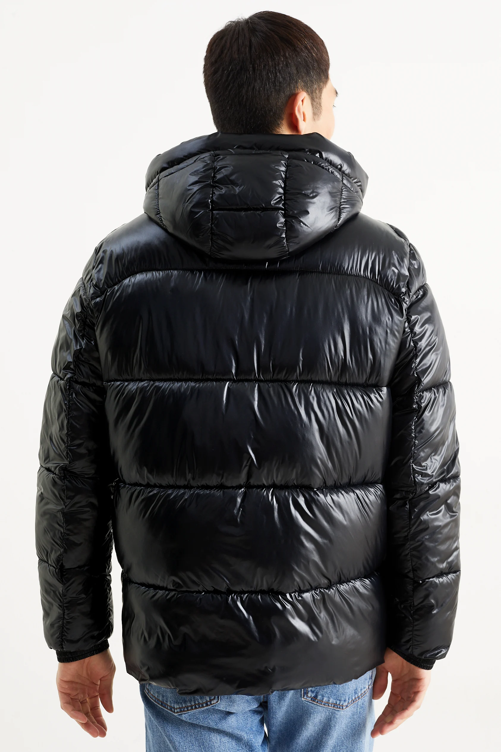 Quilted jacket with hood