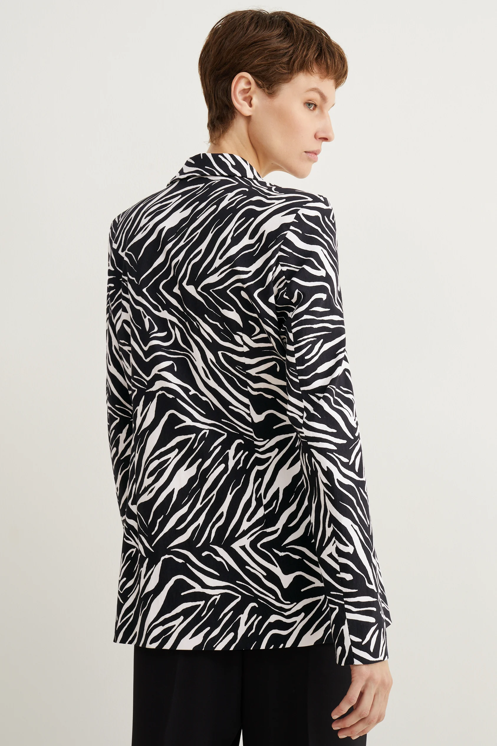 Blazer - relaxed fit - patterned