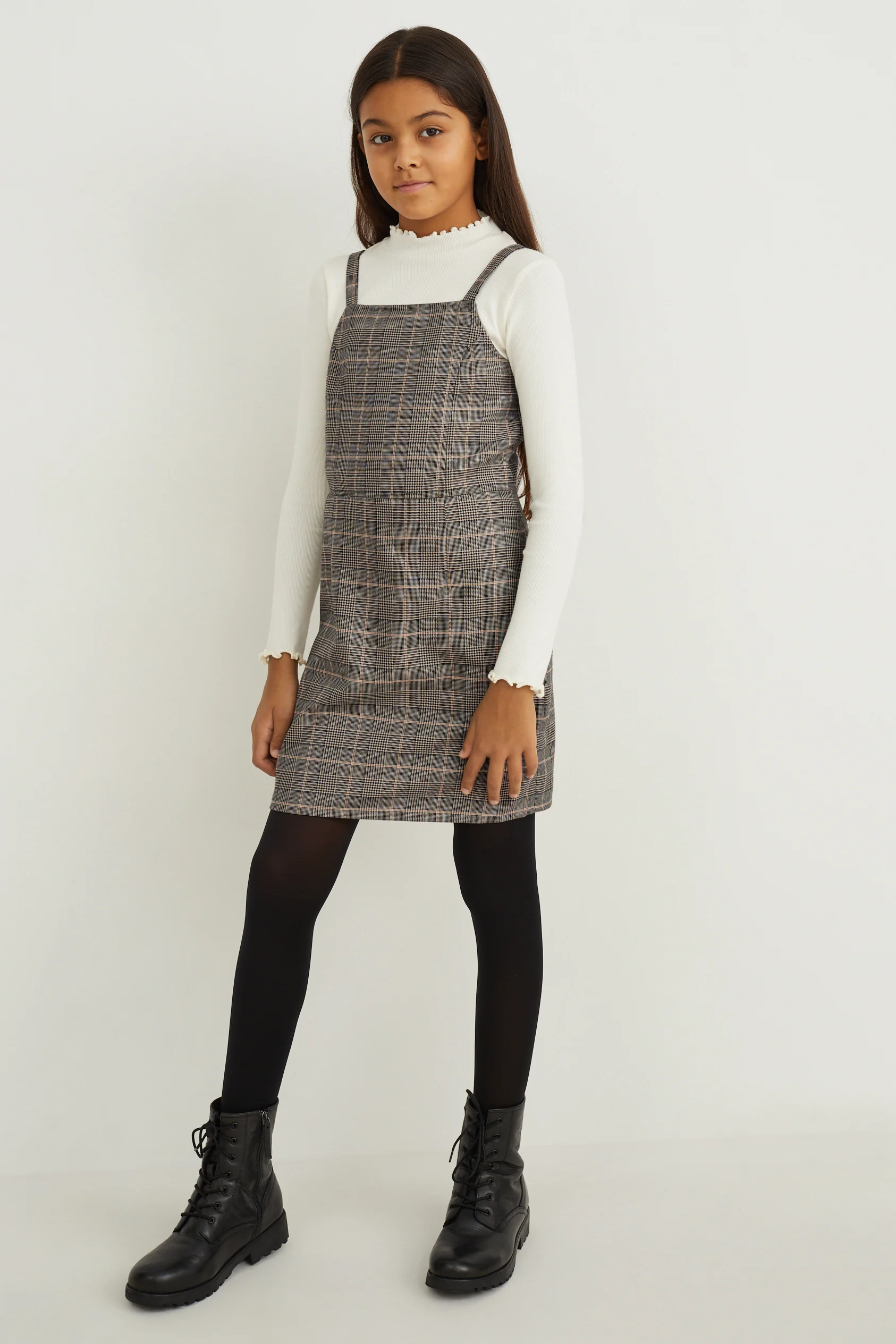 Set - long sleeve top and dress - 2 piece