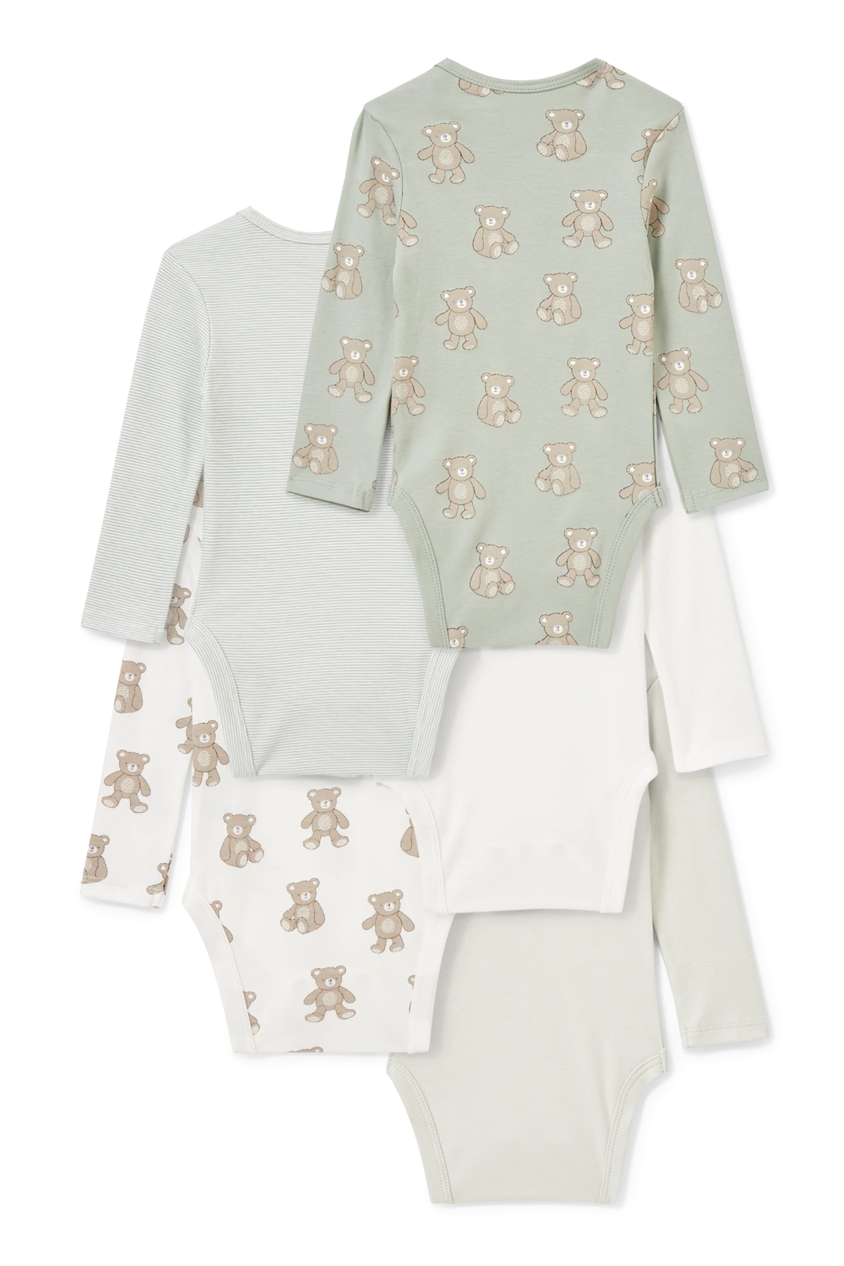 Multipack of 5 - teddy bear - baby bodysuit