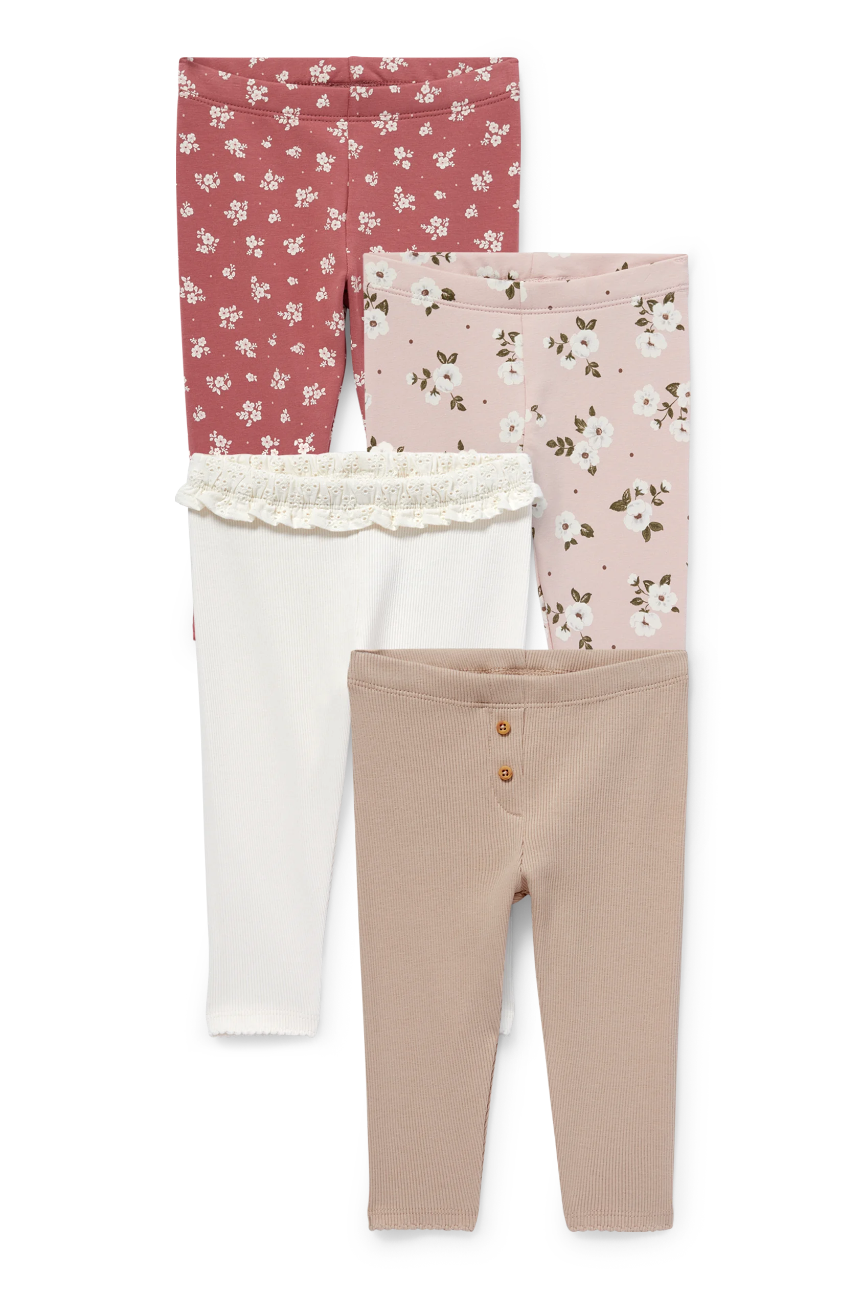 Multipack of 4 - baby leggings