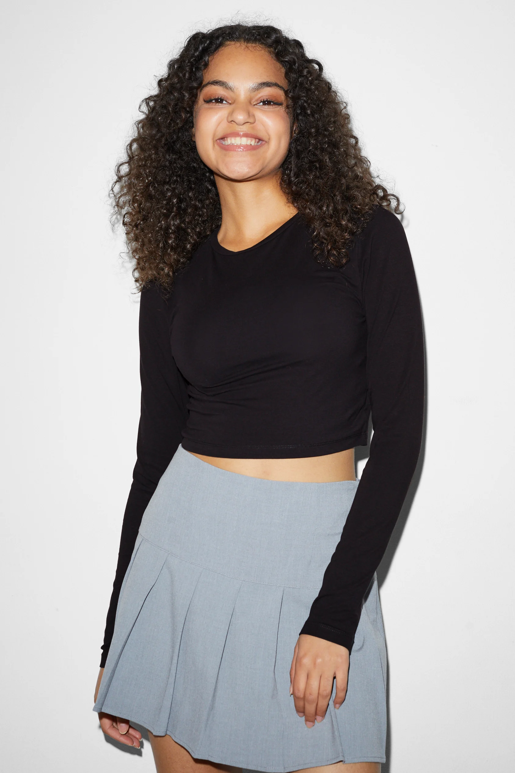 CLOCKHOUSE - cropped long sleeve top