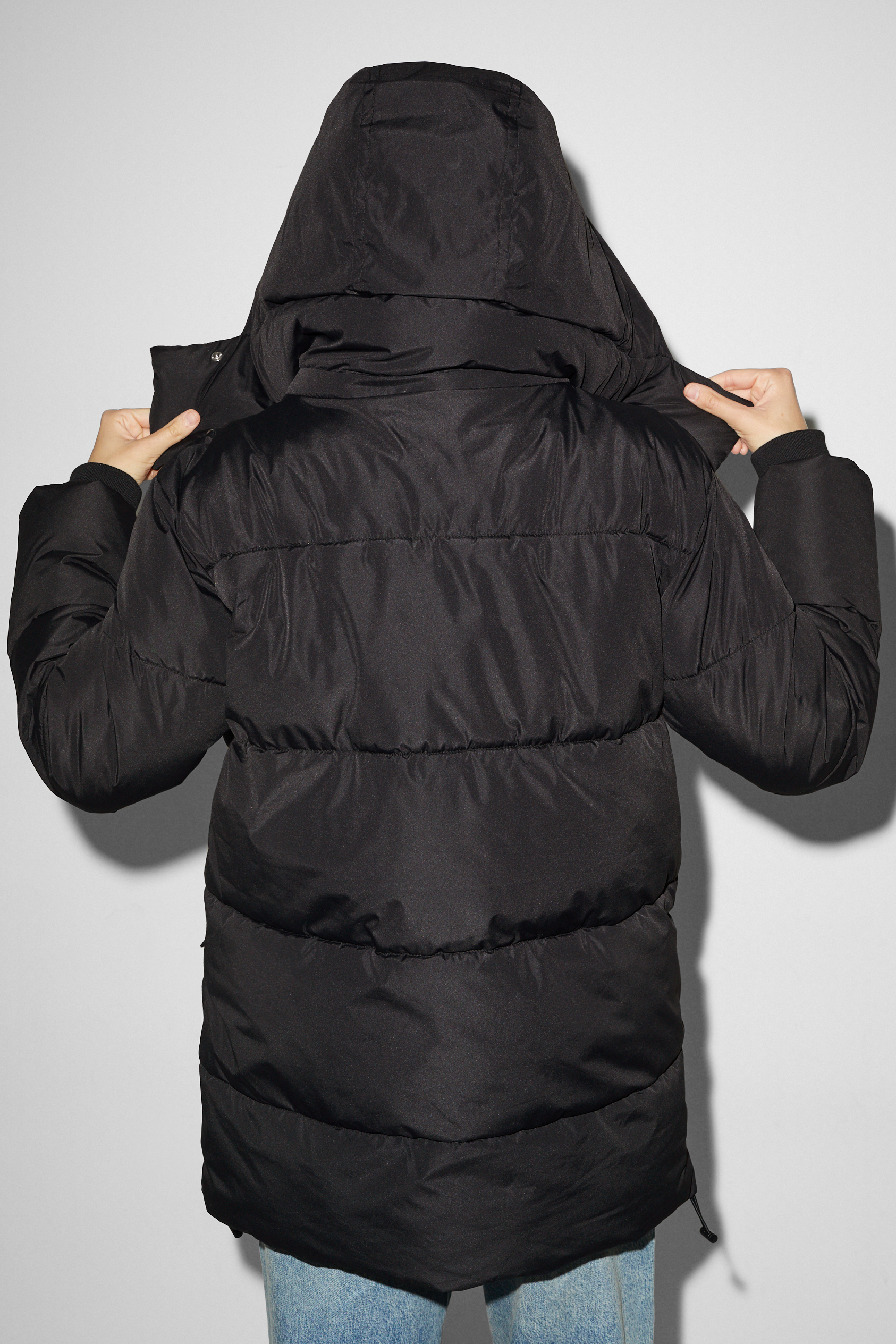 CLOCKHOUSE - quilted coat with hood