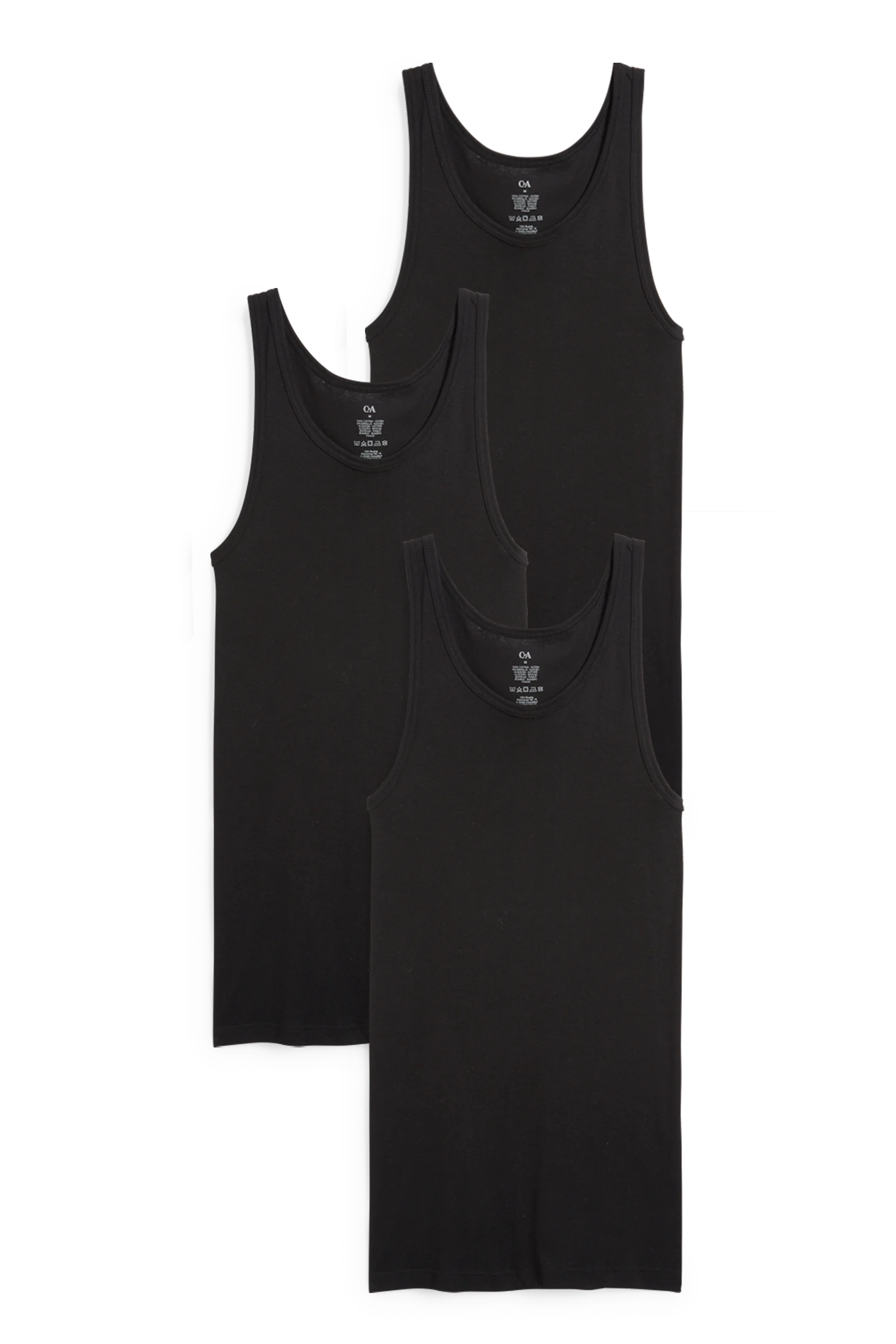 Multipack of 3 - vest - skinny rib - seamless