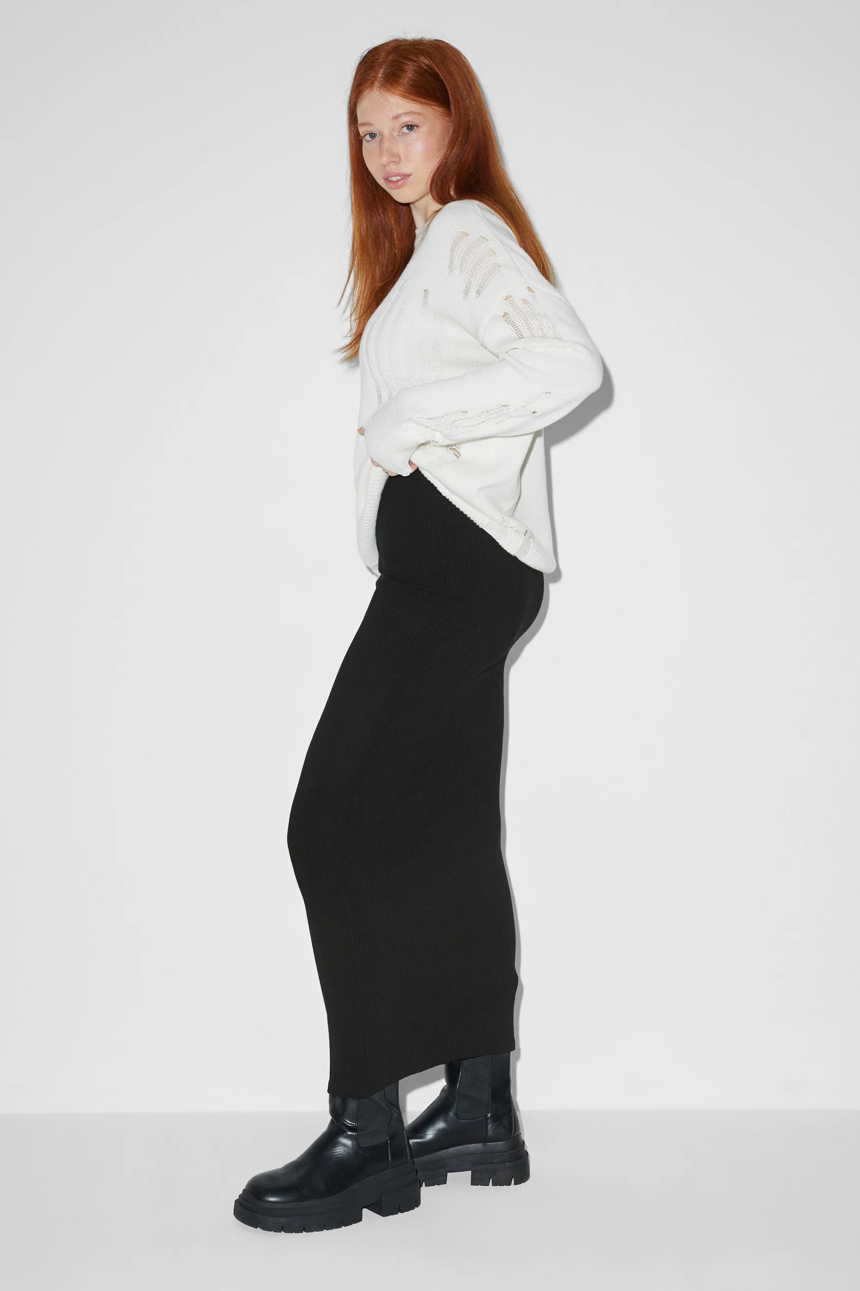 CLOCKHOUSE - knitted skirt