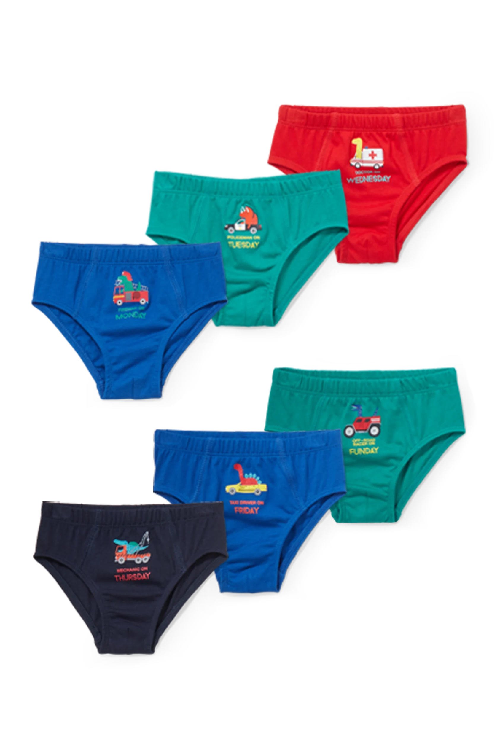 Multipack of 6 - dinosaur - briefs