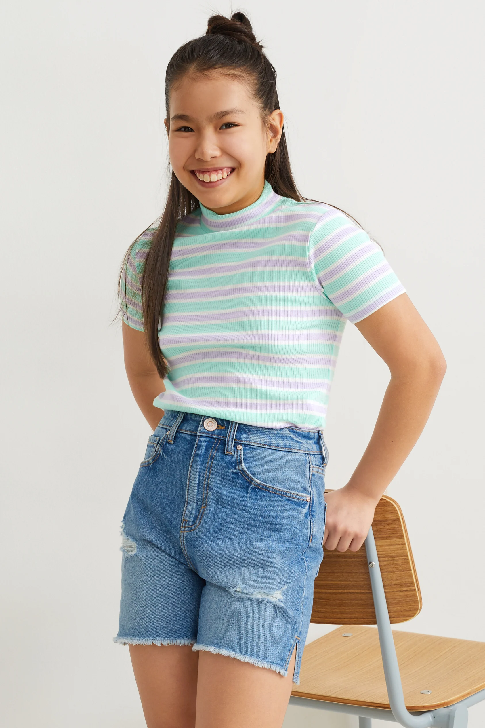 Short sleeve T-shirt - striped